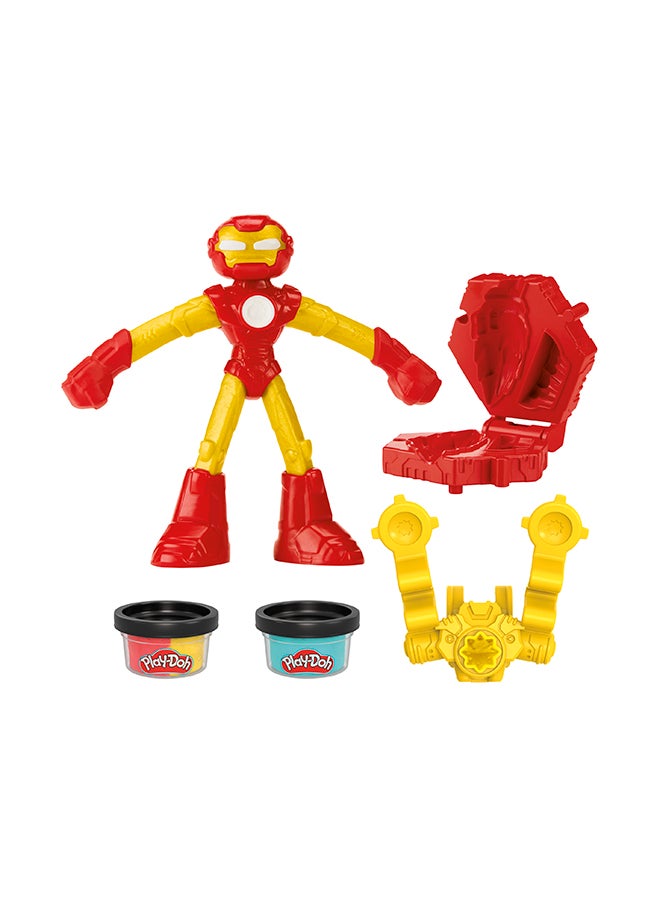 Play-Doh Marvel Iron Man Blast Launcher Action Figure Playset - Image 3